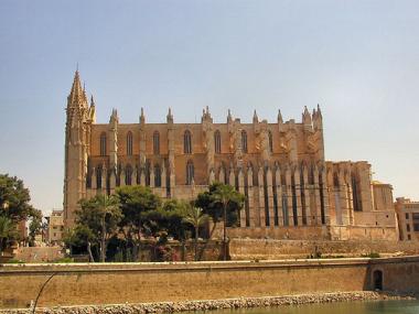 Palma de Mallorca - pohled na katedrálu Sa Seu